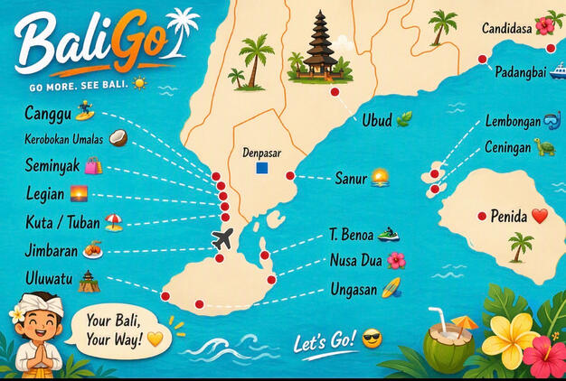 BaliGo Baligo - Map